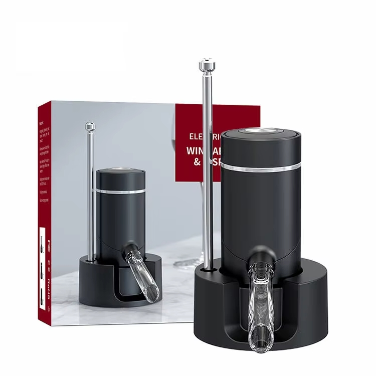 Portable Decanting Solution Food Grade Stainless Steel Electric Wine Aerator Pourer for Bacio Divino Cellars Badger Mountain