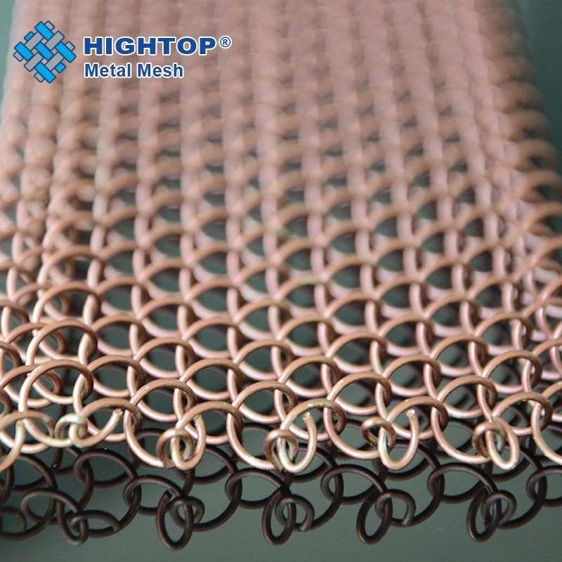 Stainless Steel Architectural Decorative Woven Wire Netting Metal Mesh Curtain Chain Link Metal Curtain Mesh Coil
