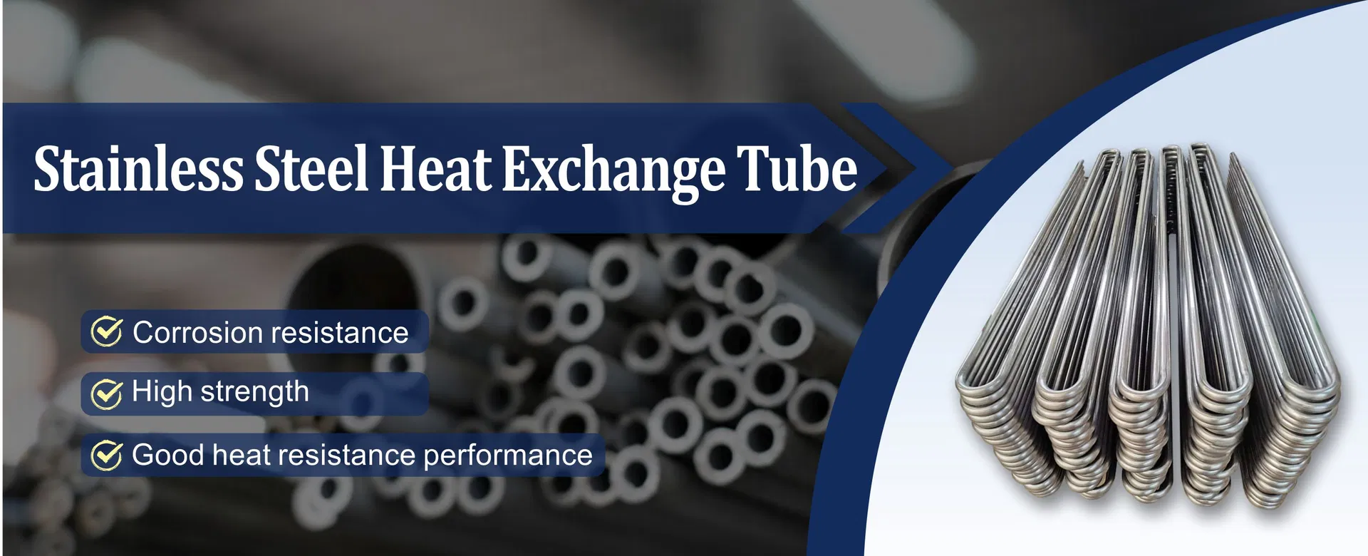 Stainless Steel Heat Exchanger Tube Banner