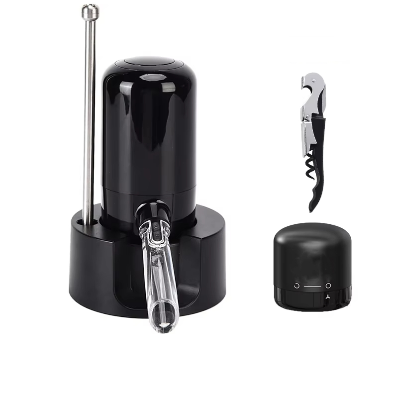 Portable Decanting Solution Food Grade Stainless Steel Electric Wine Aerator Pourer for Bacio Divino Cellars Badger Mountain