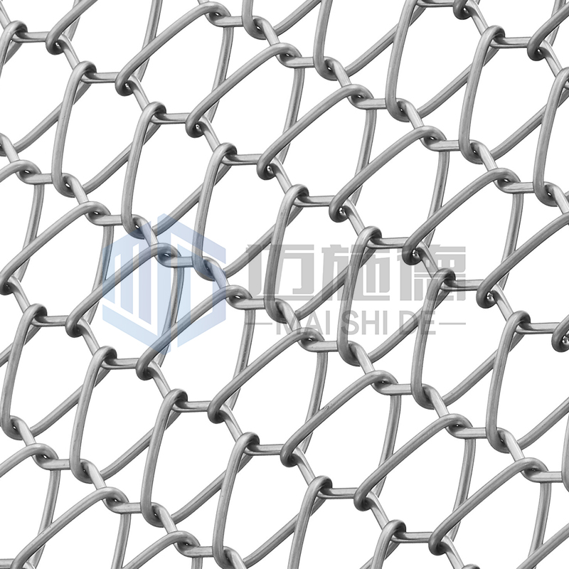 Metal Black Facade Architectural Curtain Wall Aluminium / Stainless Steel Flexible Spiral Woven Wire Mesh for Building Exterior and Interior Design