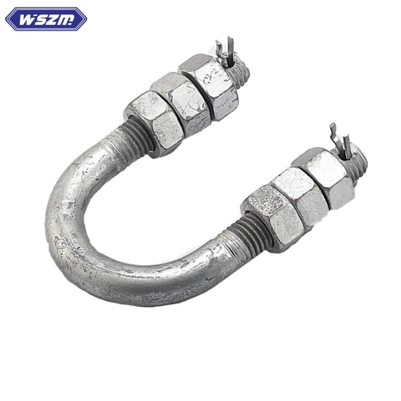 Stainless Steel U-Bolt Line Fastener Fitting Hardware Connector Coupling Wire Transmission Accessories