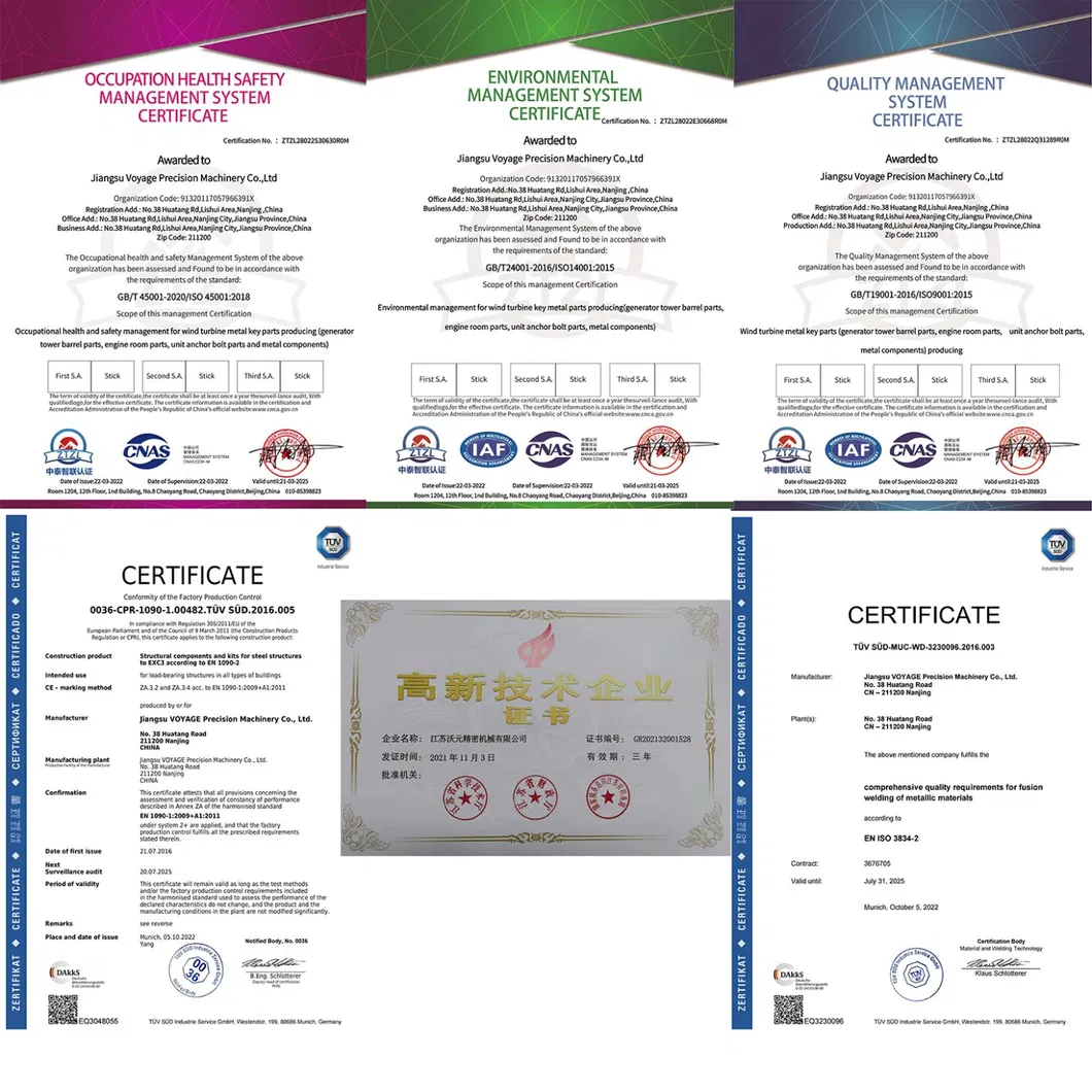Certifications