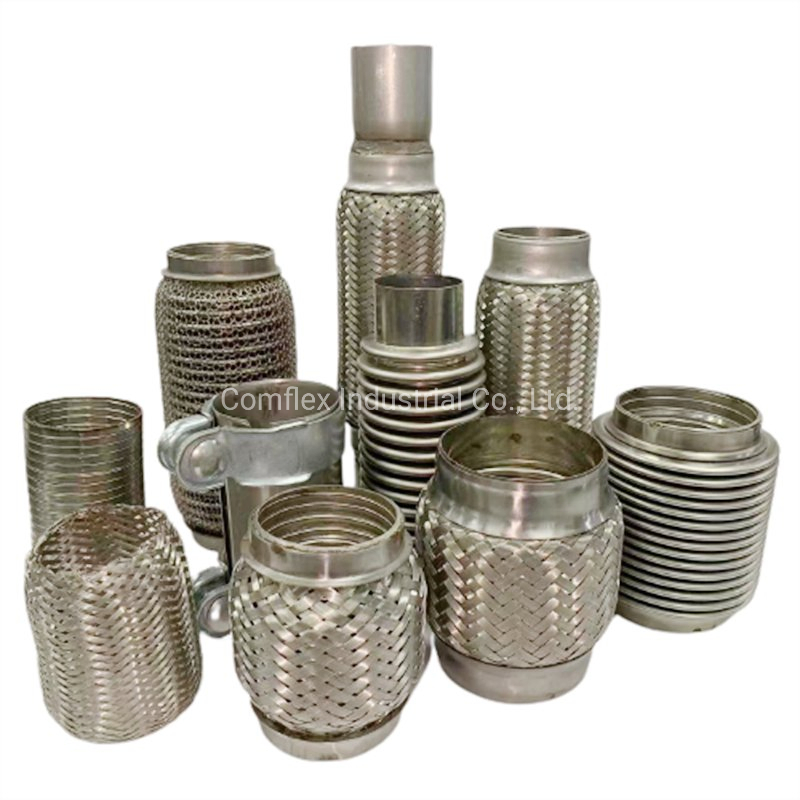 High Quality Stainless Steel Ss201 SS304 Car Flexible Exhaust Bellow Corrugated Pipe Connector Exhaust Pipe