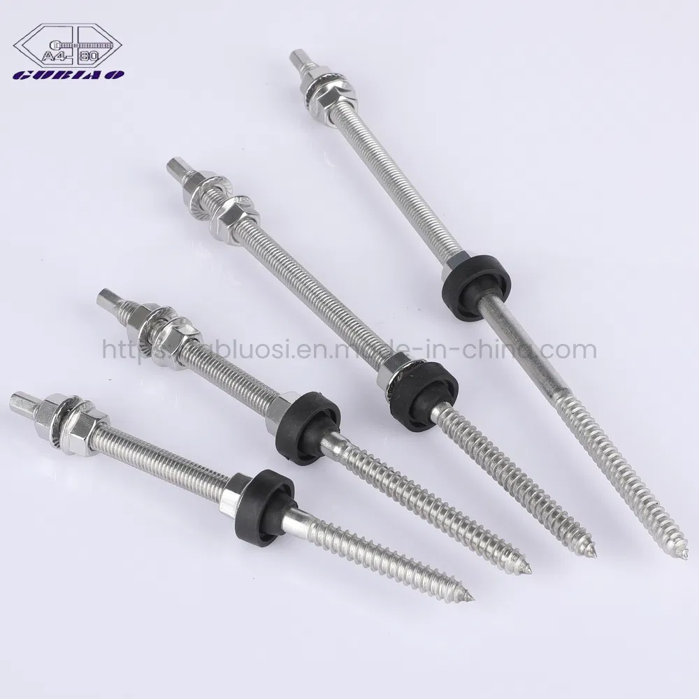 Easy Assembly High Tensile Strength 304 Stainless Steel Double Sided Threaded Stud Bolt