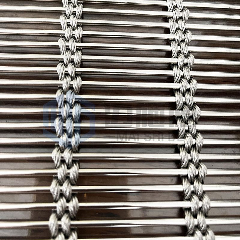 Architectural Ceiling Wholesale Factory Direct Decorative 304 Material Metal Custom Flexible Exterior and Interior Cabled Durable Stainless Steel Wire Mesh