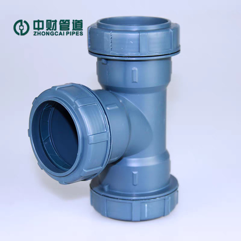Industrial Enterprise Drainage Easy Installation PP Super Silent Pipeline System Stainless Steel Tube Pipe Fitting