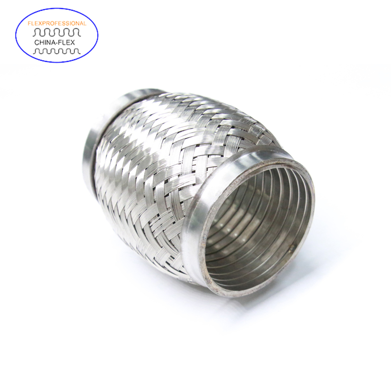 Car Stainless Steel Flexible Systems Silencer Small Engine Auto Joint Flex Bellows Interlock Exhaust Muffler Pipe 51X203X303