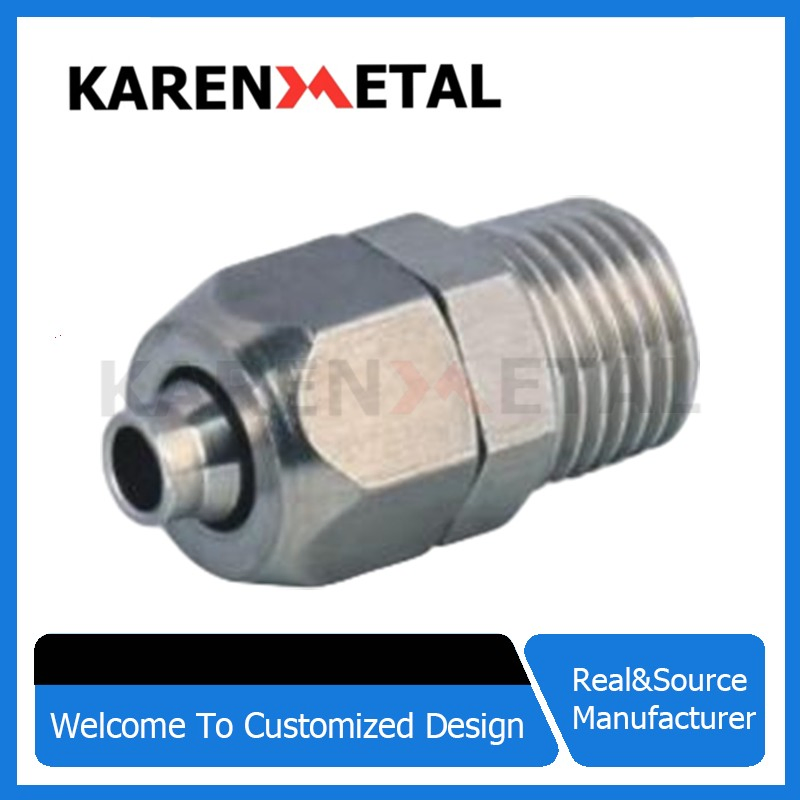 High-Pressure Resistant Factory New Fittings 304 Stainless Steel Pm Series Straight Plate Ferrule Joint Corrosion