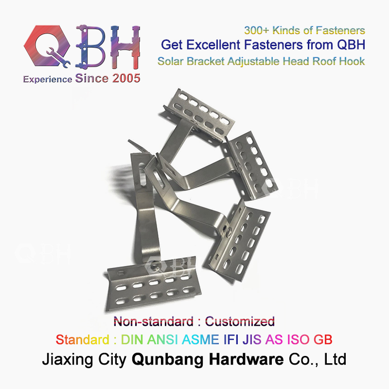 Qbh Customized Stainless Steel 304/316 Photovoltaic PV Solar Energy Panel System Bracket Stent Rack Washer Fastener Accessories Stamping Pressing Hardware