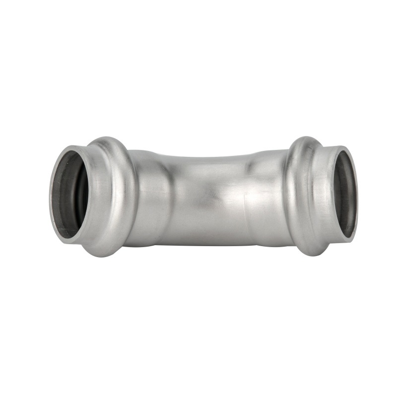 Corrosion-Resistant Stainless Steel V Profile Press Fittings with 45° Equal Elbow