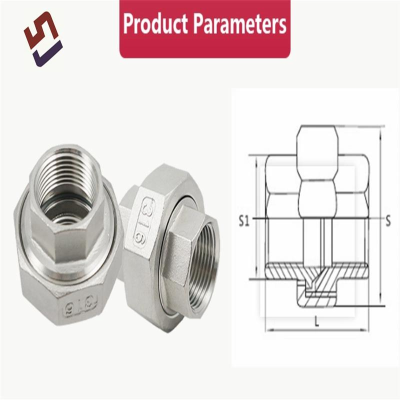 Custom 304 316 Stainless Steel Union Threaded Connection Corrosion Resistant Plumbing Fittings