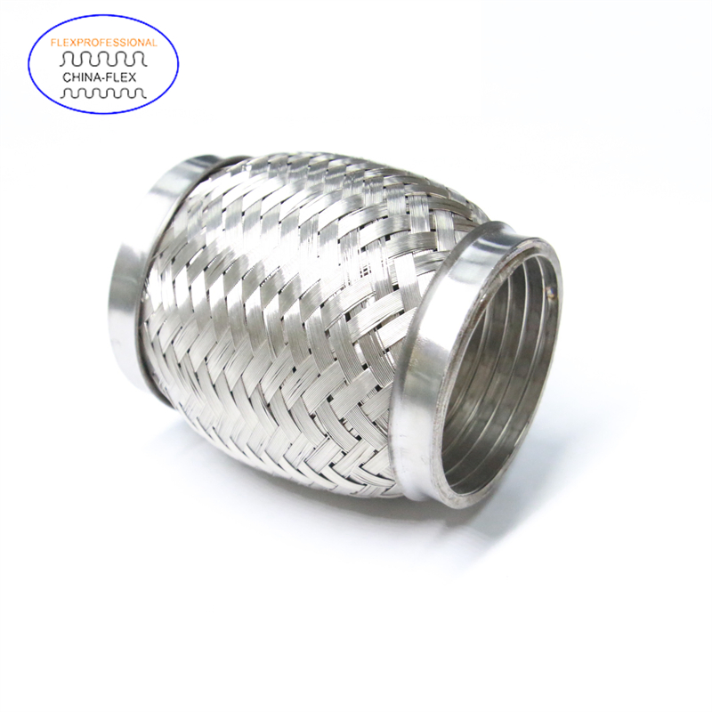 Car Stainless Steel Flexible Systems Silencer Small Engine Auto Joint Flex Bellows Interlock Exhaust Muffler Pipe 51X203X303
