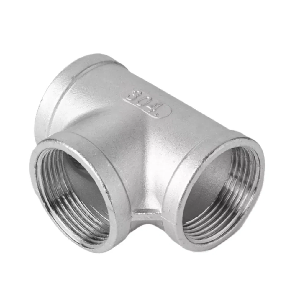 BSPT PT Bsp G NPT Stainless Steel Internal Corrosion-Resistant Water Pipe Fittings 4 6 1 Inch Tee