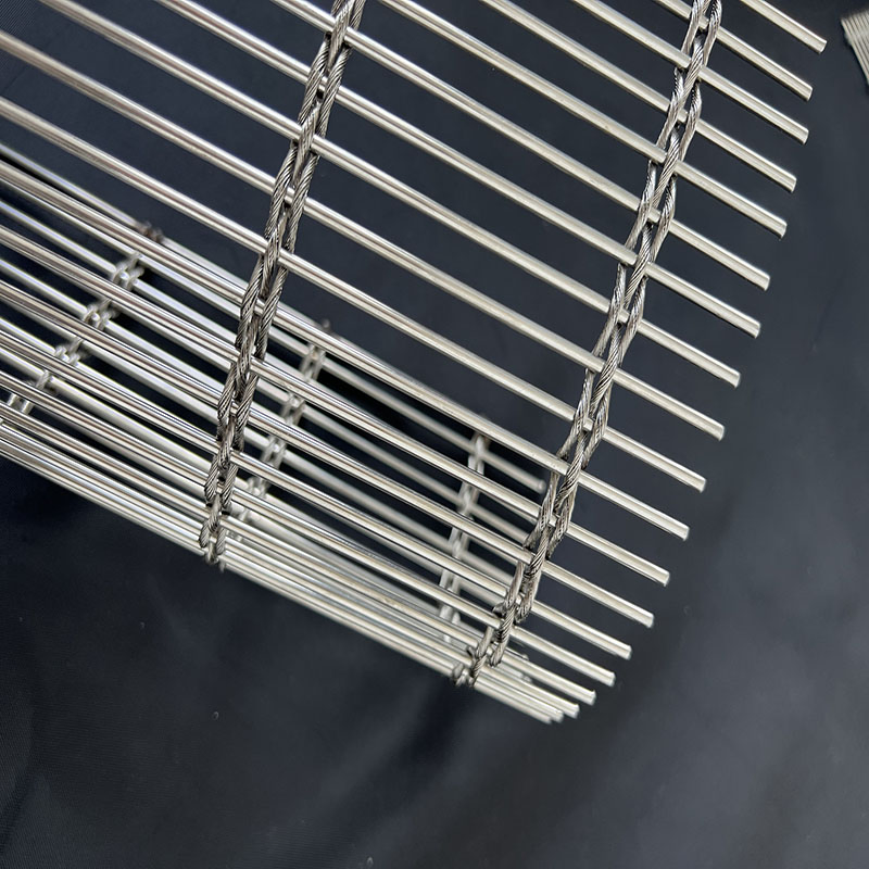Architectural Ceiling Wholesale Factory Direct Decorative 304 Material Metal Custom Flexible Exterior and Interior Cabled Durable Stainless Steel Wire Mesh
