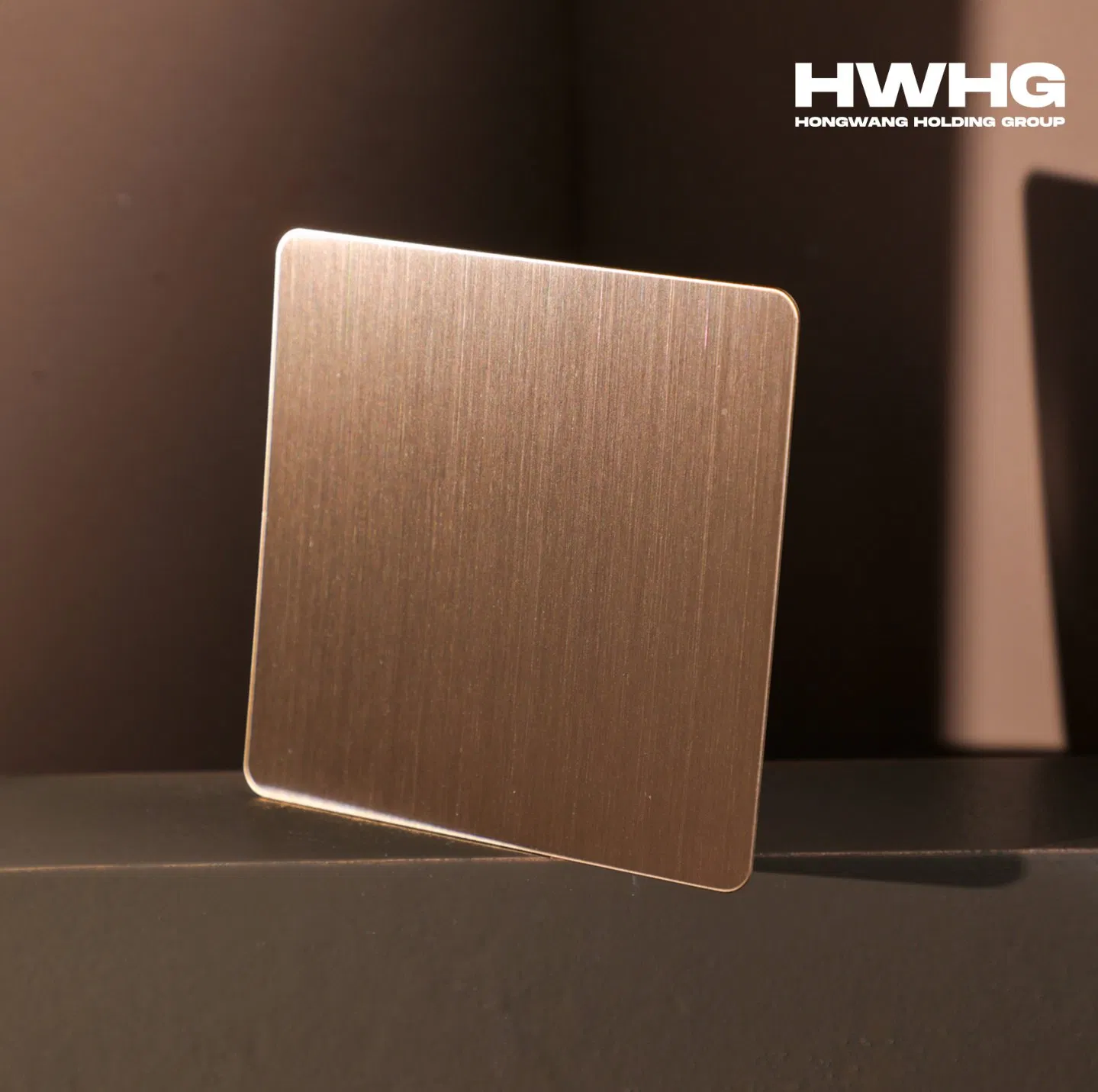 AISI ASTM 201 304 Rose Gold Color Matte Hairline Anti Fingerprints Decorative Interior Decoration Stainless Steel Sheet for Bulilding Material