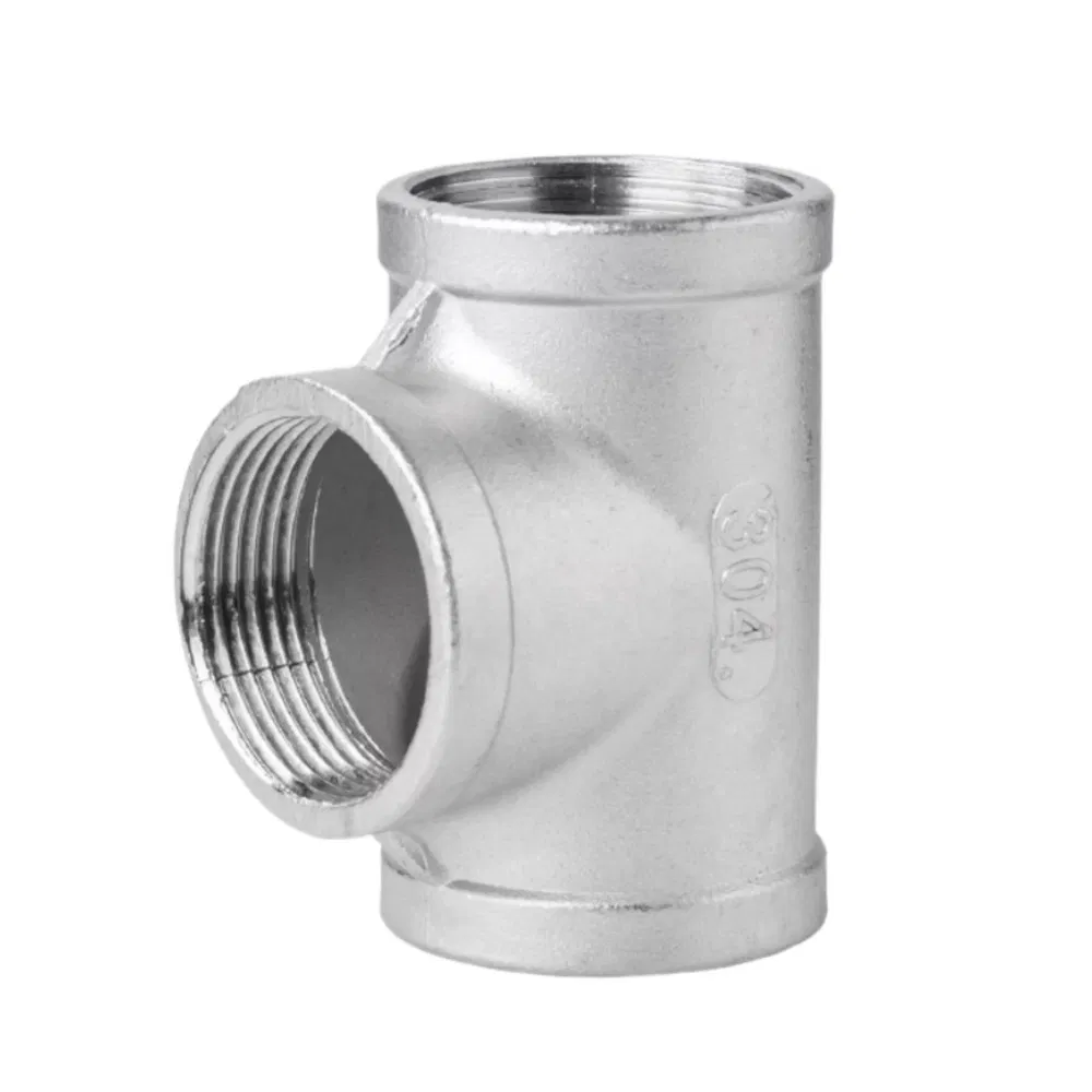 BSPT PT Bsp G NPT Stainless Steel Internal Corrosion-Resistant Water Pipe Fittings 4 6 1 Inch Tee