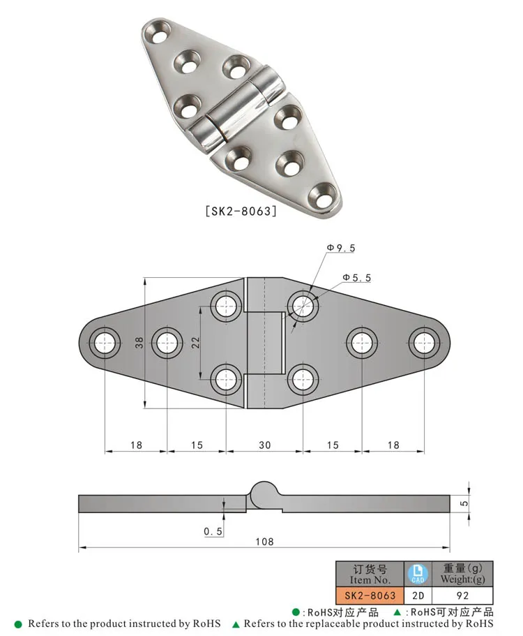 SK3-005-2 Stainless Steel Fastener