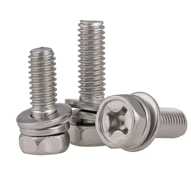 High Strength Heavy-Duty Bolt and Nut Assembly Fastener A2-70 304 Stainless Steel Hexagonal Bolt and Nut Washer