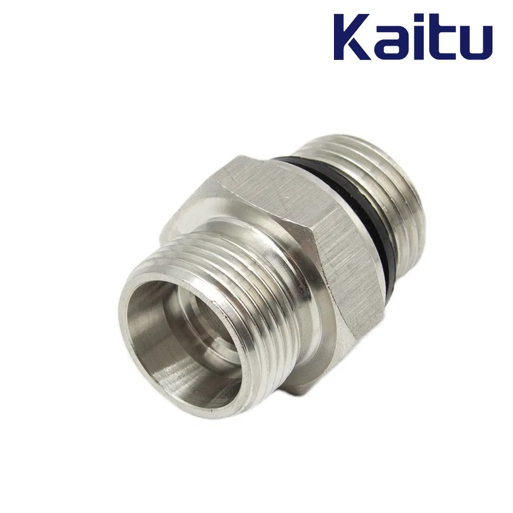 Stainless Steel BSPP Captive Seal Hose Connector - Corrosion Resistant Hydraulic Fitting