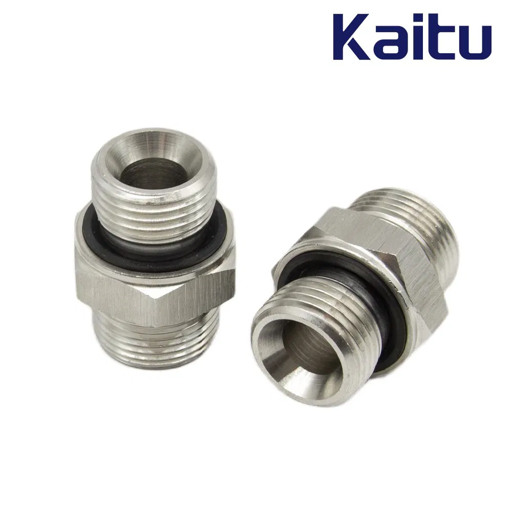 Stainless Steel BSPP Captive Seal Hose Connector - Corrosion Resistant Hydraulic Fitting