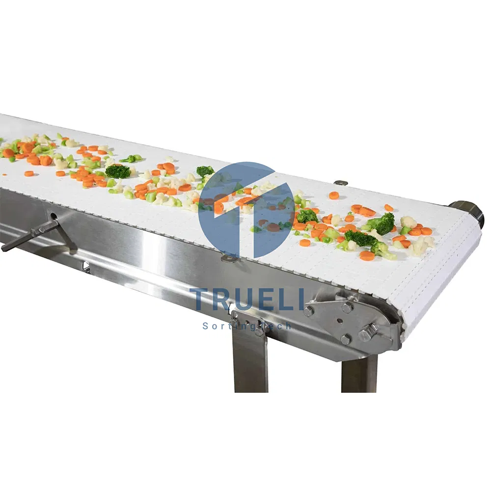 Truelisort Food Transport Conveyor Belts Stainless Steel for Food Grade Sorting Solutions