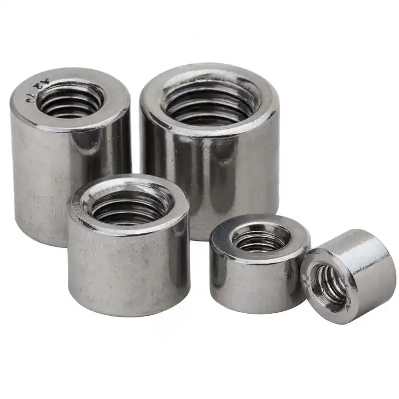 High-Strength Stainless Steel Round Nuts for Furniture Assembly