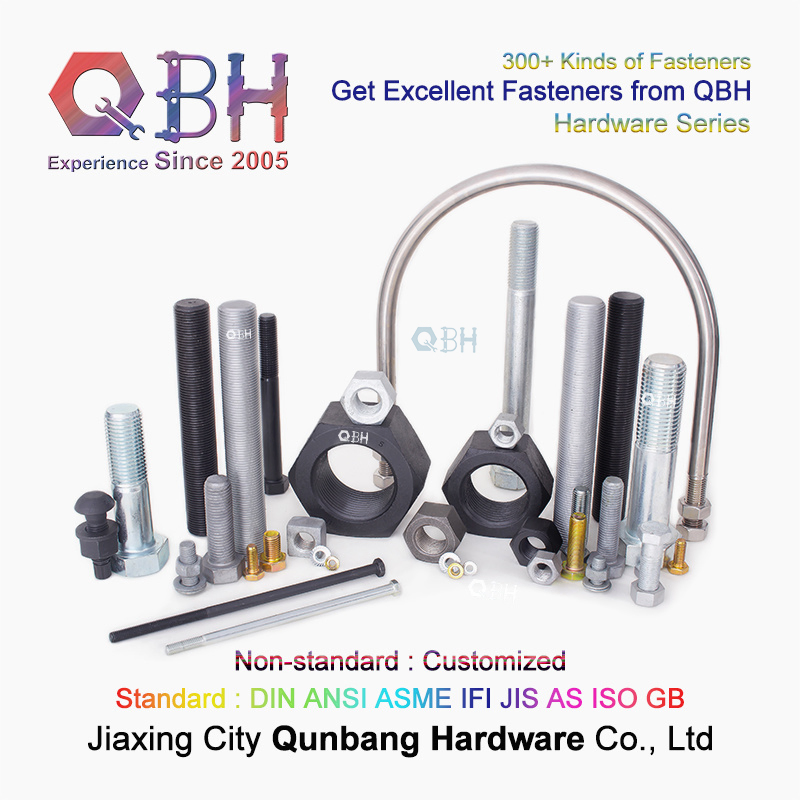 Qbh Customized OEM ODM DIN ANSI ASME Ifi JIS as ISO GB GOST BS Standard Carbon Steel / Stainless Steel Bolt Screw Nut Washer Anchor Rivet Hardware