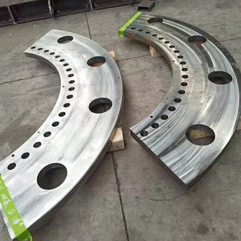 Custom Stainless Steel Aluminum Fabrication Service Ring Forging Flange Precision CNC Machine Parts for Wind Turbine Generator
