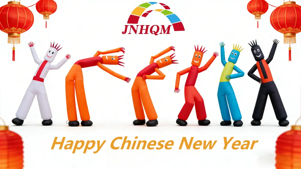 Inflatable decorations for holiday celebrations and seasonal events