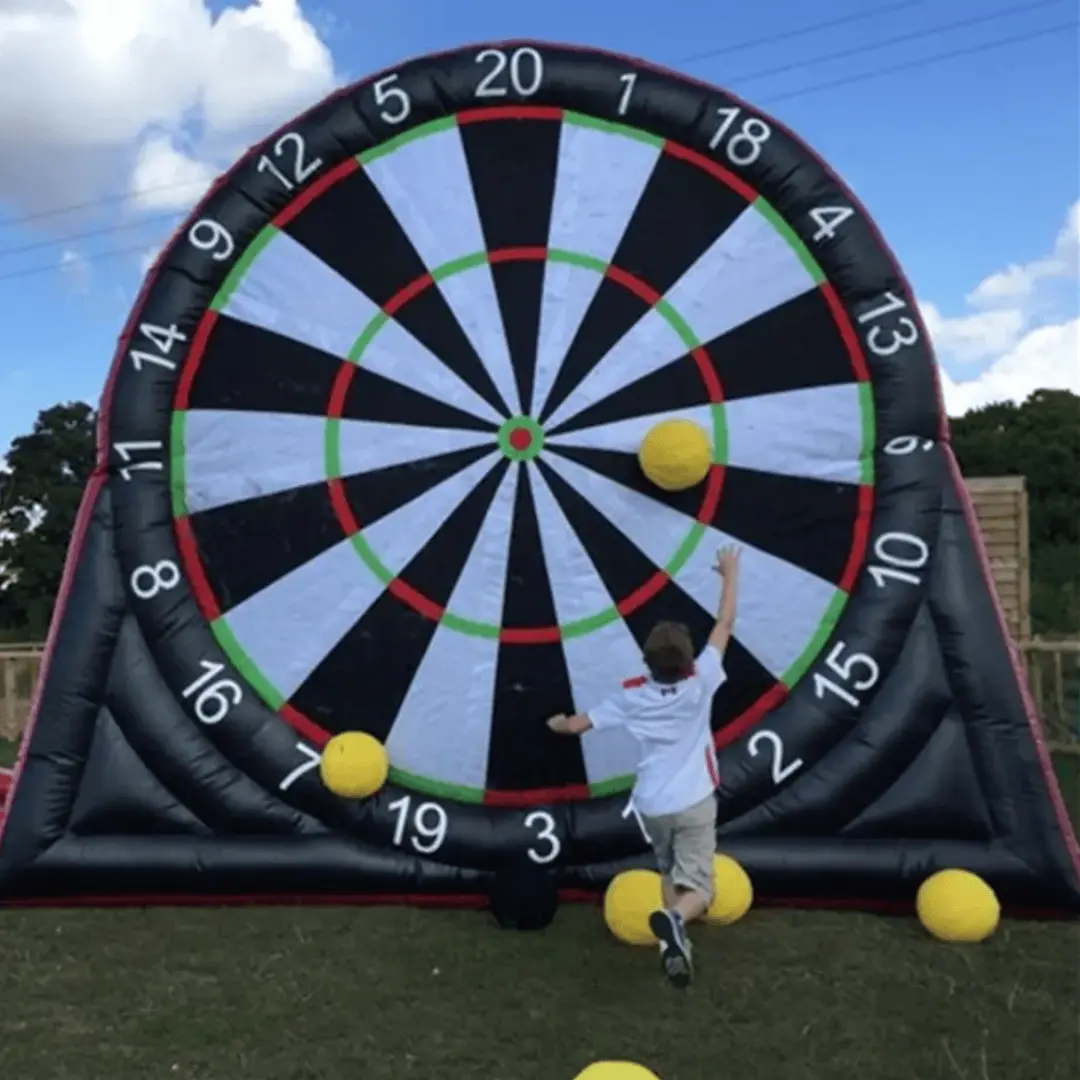 Inflatable Soccer Dart Board Front View