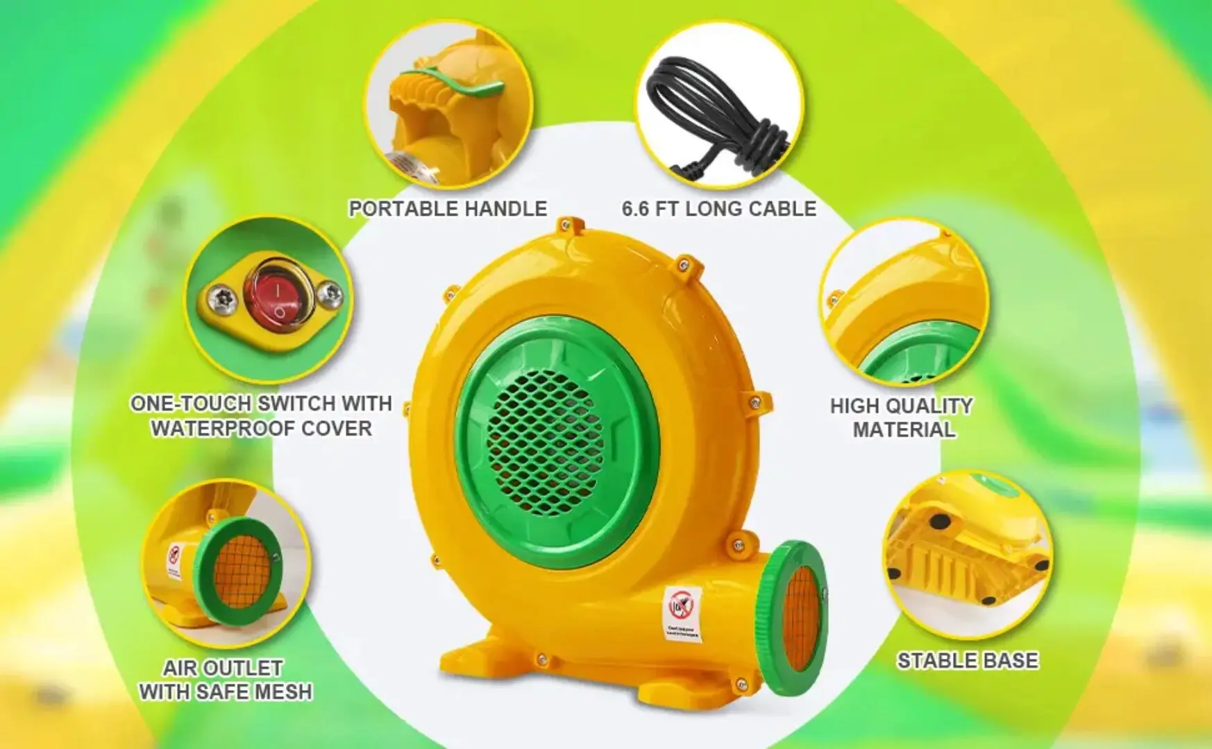 Inflatable Blower The energy engine of inflatable models, convenient and efficient, one-touch setup! (12)