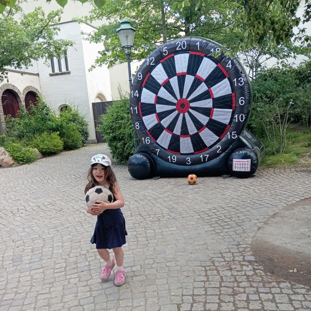 Inflatable Soccer Dart Board Detail