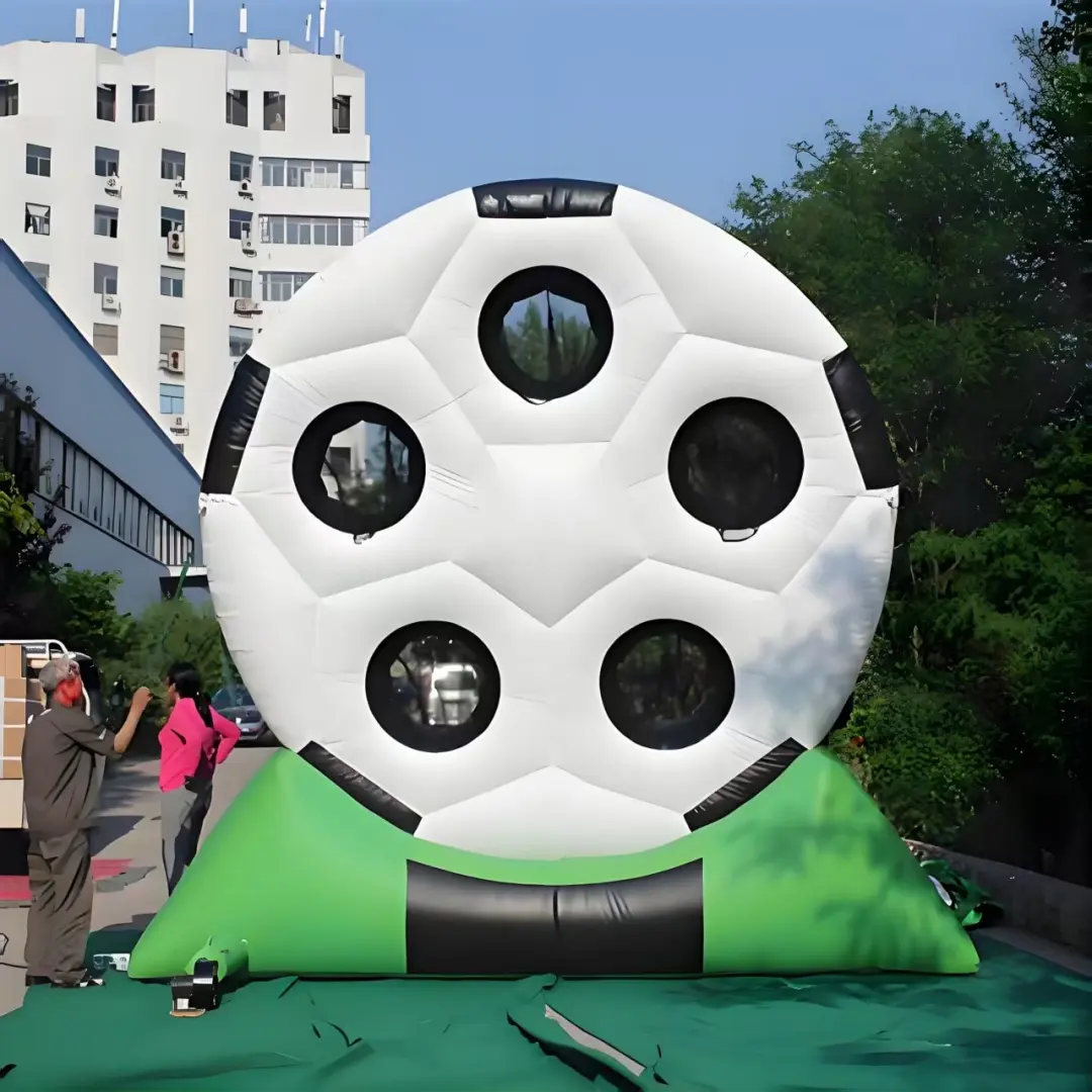 Custom Inflatable Soccer Dart Board - Play with 5 Target Holes PVC Inflatable Soccer Dart Board Exporter, Product