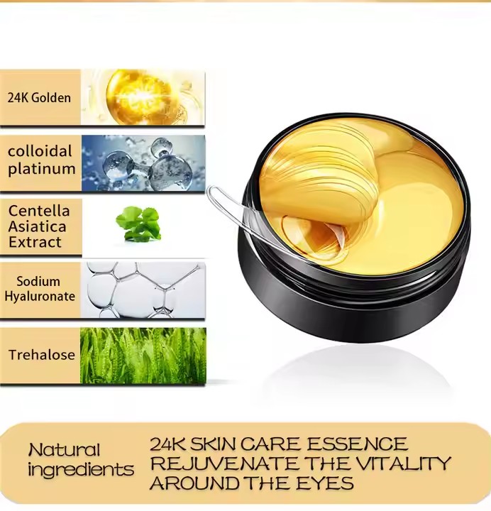 Private Label  Custom Skincare Hydrating Under Eye Gel Mask Odm, Bulk