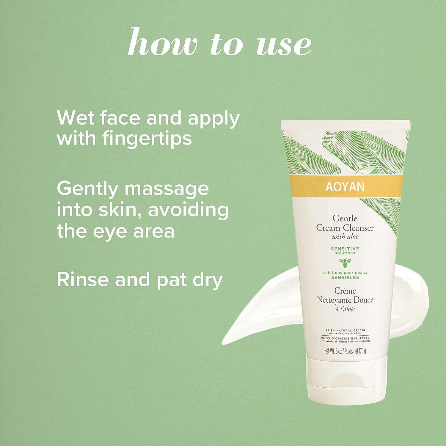 Sensitive Skin Face Cleanser Packaging