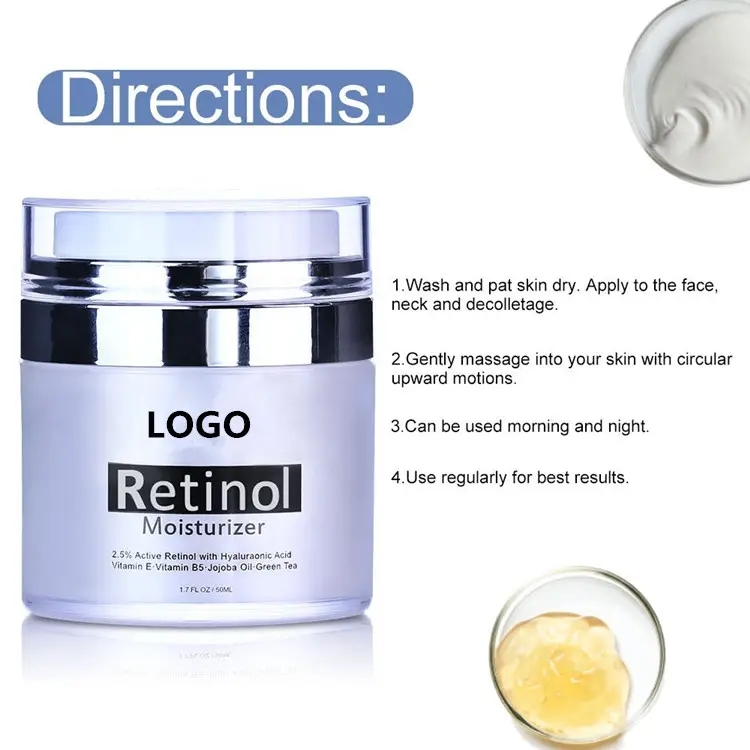 Private Label Retinol Anti Aging Facial Cream Supplier, Oem