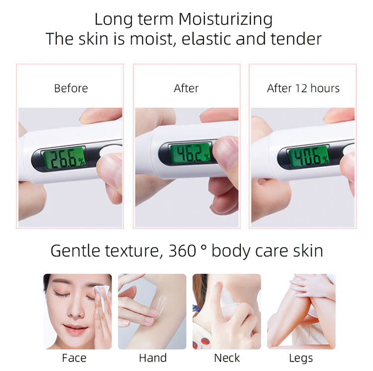 Body lotion soothing formula display
