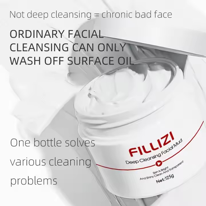 Private Label  Deep Cleansing Facial Mud Skin Care Supplier, Bulk