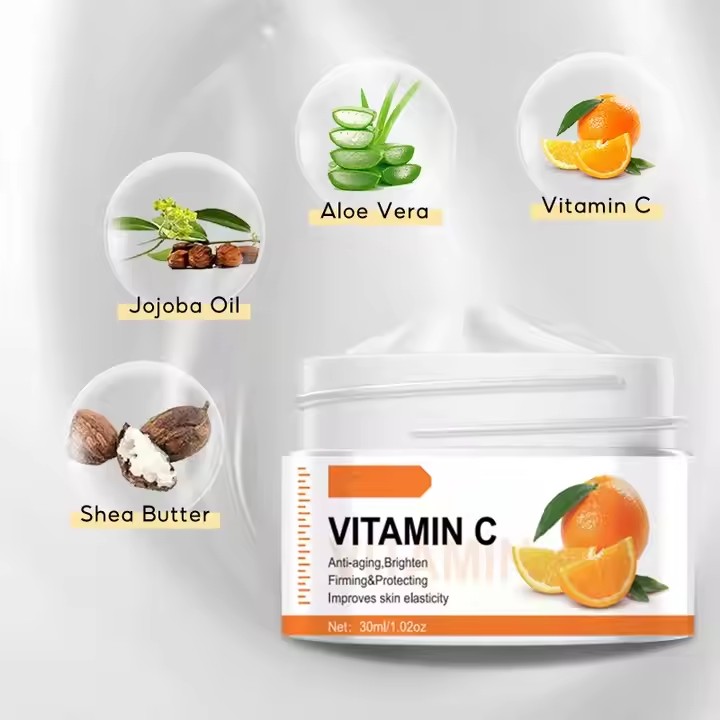 Vitamin C Face Moisturizer Cream Application