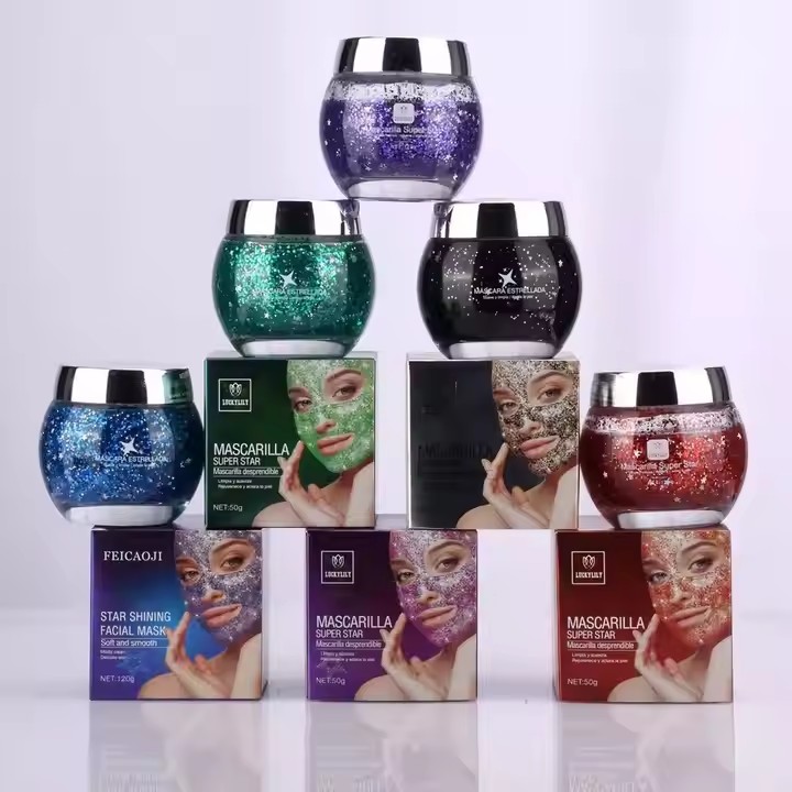 Private Label Star Shinning Peel off Facial Mask Face Mask Oem, Odm