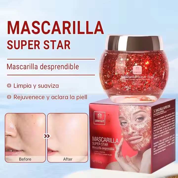 Private Label Star Shinning Peel off Facial Mask Face Mask Oem, Odm