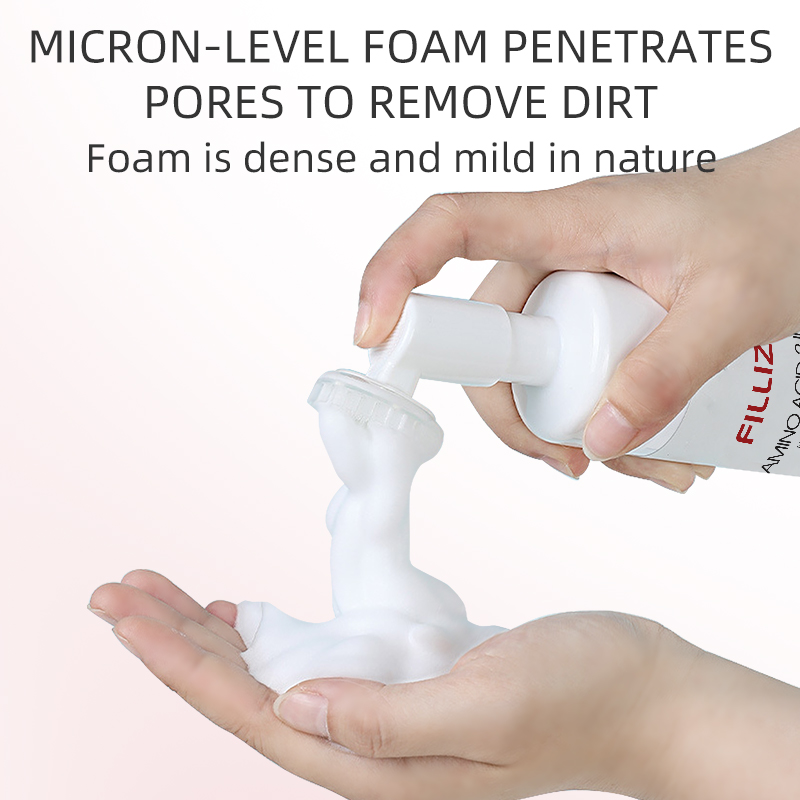 Private Label AMINO ACID 2IN 1 Makeup Remove &Facial Cleanser Foam Factory, Oem