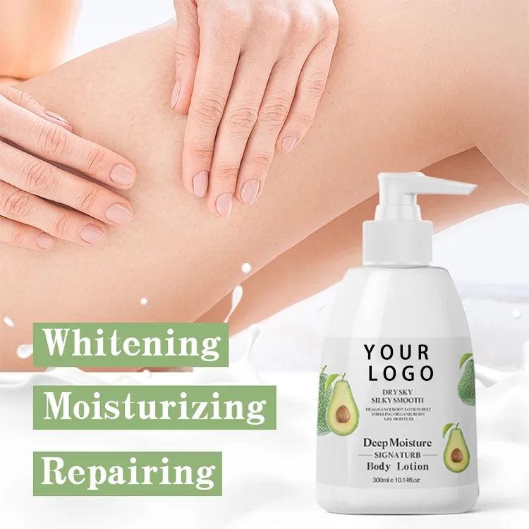 Gentle organic body lotion hydration display