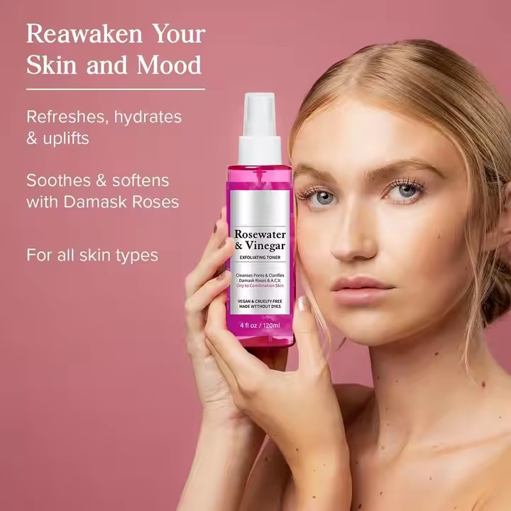 Private Label Pores Exfoliating Water Toner Spray Mist Oem, Odm