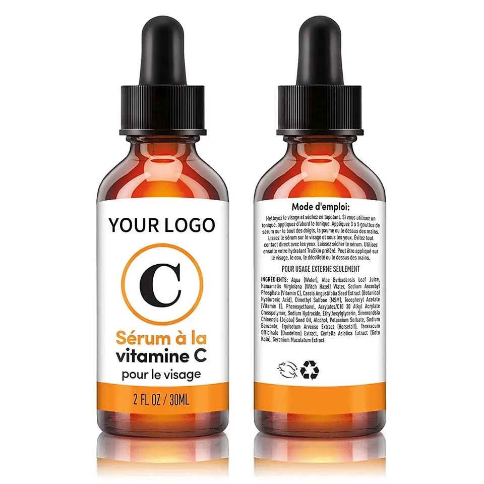 Private Label Vitamin C Facial Serum Supplier, Bulk