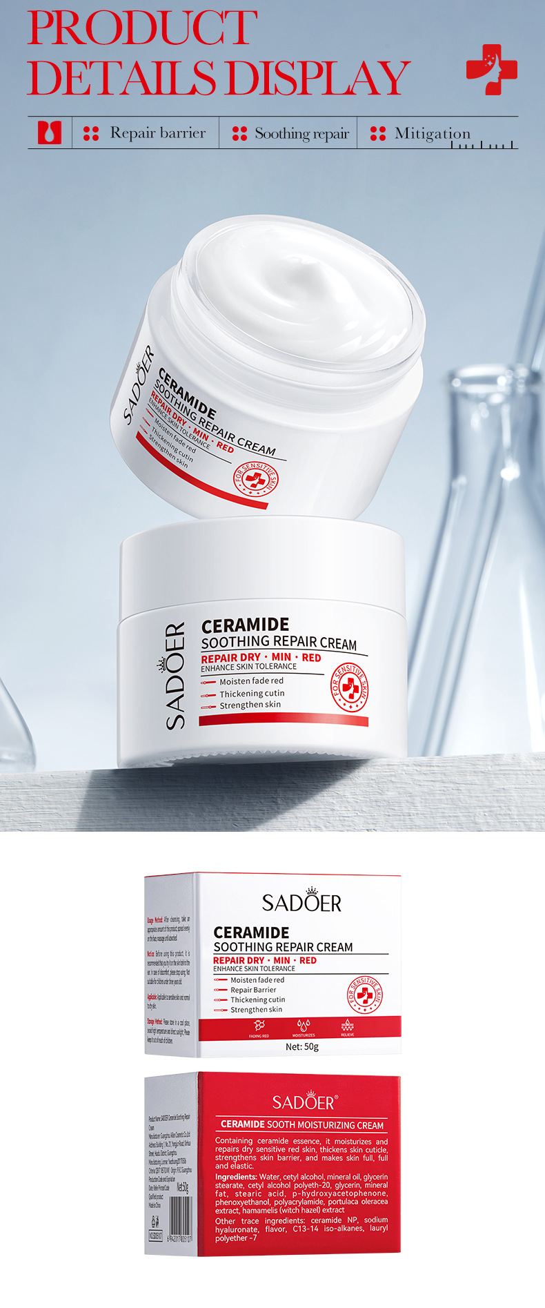 Ceramide Soothing Repair Cream View 9