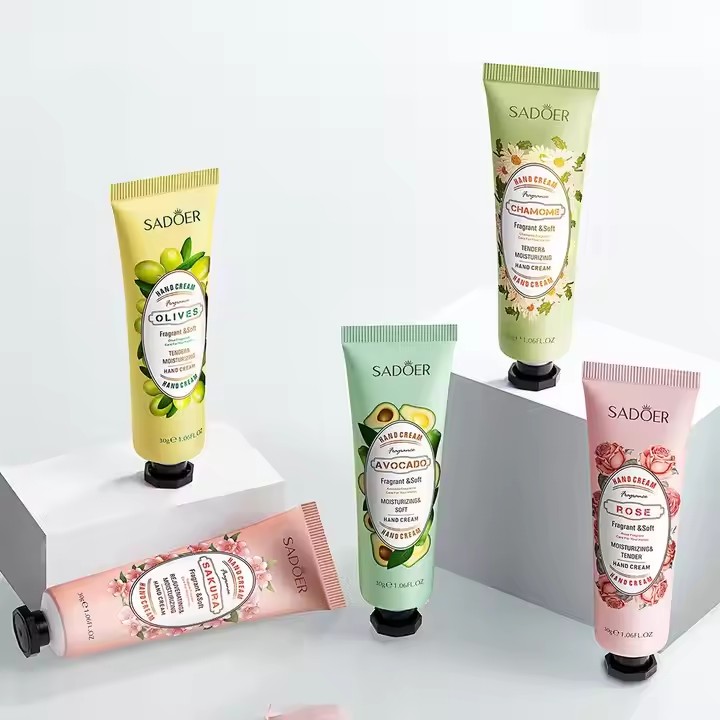 Private Label Mini Olive Rose Avocado Plant Hand Cream Manufacturer, Oem