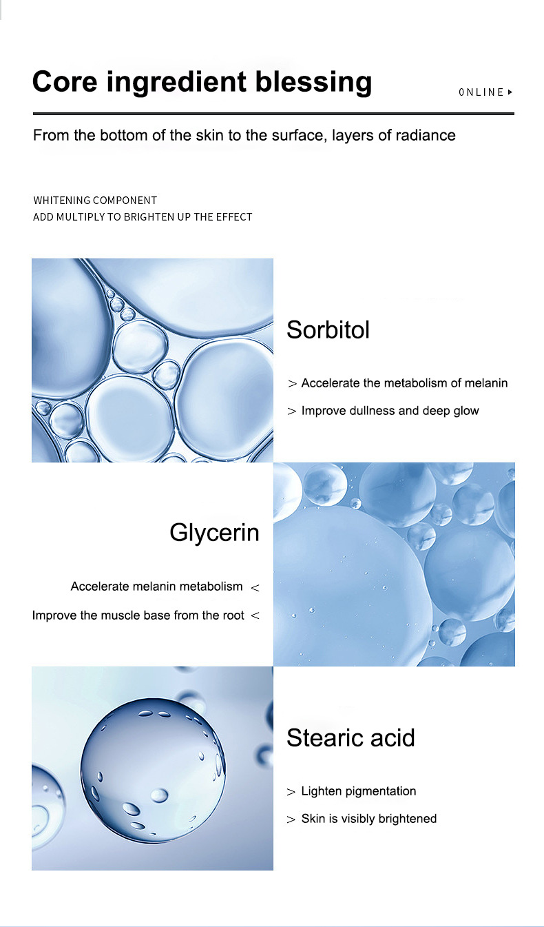 Whitening Cream Features