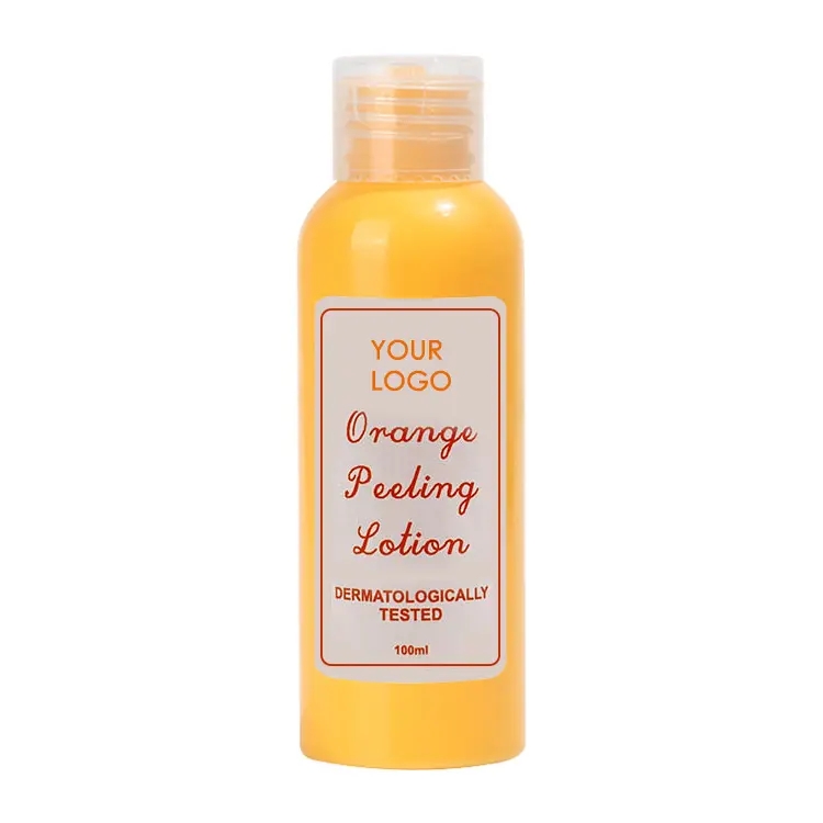 Orange Peeling Lotion Application